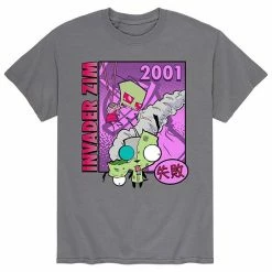 Licensed Character Men's Invader Zim Kanji(Failure) Tee Grey 2