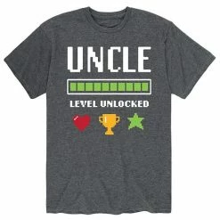 Licensed Character Men's Uncle Level Unlocked Tee Blue -Licensed Character Shop unnamed file 16630