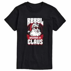 Licensed Character Men's Rebel Without A Claus Tee Black -Licensed Character Shop unnamed file 16641