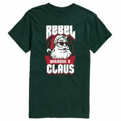 Licensed Character Men's Rebel Without A Claus Tee Black -Licensed Character Shop unnamed file 16642