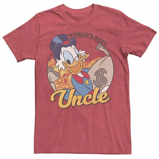 Licensed Character Men's Disney DuckTales Scrooge McDuck World's Best Uncle Tee 3 Licensed Character Men's Disney DuckTales Scrooge McDuck World's Best Uncle Tee