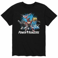 Licensed Character Men's Power Rangers Zords Tee Black -Licensed Character Shop unnamed file 16681