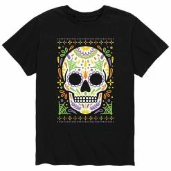 Licensed Character Men's Sugar Skull Ugly Sweater Tee Black -Licensed Character Shop unnamed file 16689