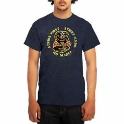 Licensed Character Men's Cobra Kai Tee Heather Navy -Licensed Character Shop unnamed file 1675