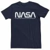 Licensed Character Men's NASA White Text Simple Logo Tee -Licensed Character Shop unnamed file 16821