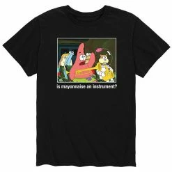 Licensed Character Men's SpongeBob SquarePants Mayo Tee Black -Licensed Character Shop unnamed file 16826