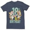 Licensed Character Men's Disney Snow White Dwarfs Group Shot 18th Birthday Tee -Licensed Character Shop unnamed file 16831