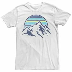 Licensed Character Men's Trendy Sunset Mountain Range Pocket Tee