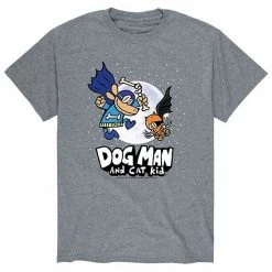 Licensed Character Men's Dog Man Cat Kid Moon Tee Athletic Heather -Licensed Character Shop unnamed file 16899