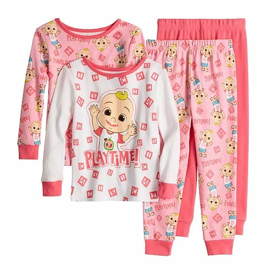 Licensed Character Toddler Girl Cocomelon Tops & Bottoms Pajama Set 3 Licensed Character Toddler Girl Cocomelon Tops & Bottoms Pajama Set