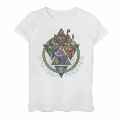 Licensed Character Girls 7-16 Marvel Wakanda Forever Squad Triangles Portrait Graphic Tee Black -Licensed Character Shop unnamed file 16906
