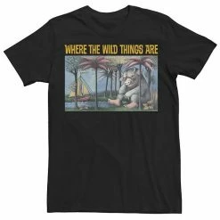 Licensed Character Men's Where The Wild Things Are Book Cover Tee