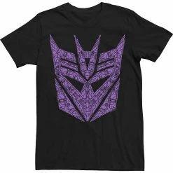 Licensed Character Men's Transformers Decepticons Purple Detailed Logo Tee