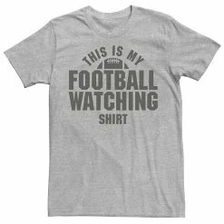 Licensed Character Men's This Is My Football Watching Shirt Graphic Tee