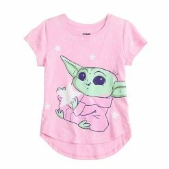 Licensed Character Girls 7-16 Star Wars Grogu Aka Baby Yoda Graphic Tee