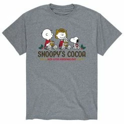 Licensed Character Men's Peanuts "Snoopy's Cocoa" Tee Yellow
