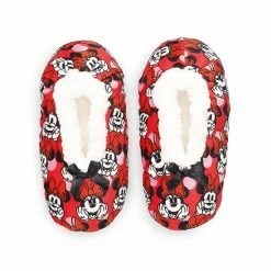 Licensed Character Disney's Minnie Mouse Girls Fuzzy Babba Slipper Socks