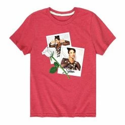 Licensed Character Girls 7-16 Selena Polaroids With Rose Graphic Tee Purple