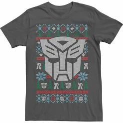 Licensed Character Men's Transformers Christmas Autobots Ugly Sweater Style Tee