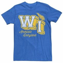 Licensed Character Men's Wisconsin WI America's Dairyland Collegiate Tee