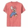 Licensed Character Boys 8-20 Nintendo Super Mario Marker Colors Classic Performance Tee Charcoal Heather -Licensed Character Shop unnamed file 17555