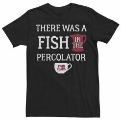Licensed Character Men's Twin Peaks There Was A Fish In The Percolator Tee