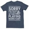 Licensed Character Men's Nintendo Mario Kart Sorry For What I Said Tee -Licensed Character Shop unnamed file 17664