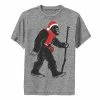 Licensed Character Boys 8-20 Bigfoot Walking Santa Hat Christmas Graphic Tee Charcoal Heather -Licensed Character Shop unnamed file 17667