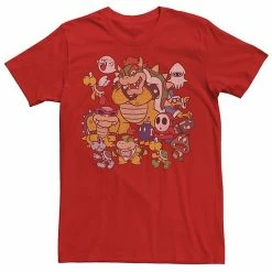Licensed Character Men's Nintendo Super Mario Bowser Enemy Group Tee Red -Licensed Character Shop unnamed file 1771
