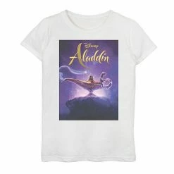 Licensed Character Disney's Aladdin Girls 6-16 Genie Lamp Poster Top Black -Licensed Character Shop unnamed file 17717