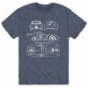 Licensed Character Men's Vintage Race Car Diagram Tee Heather Blue -Licensed Character Shop unnamed file 17734