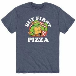 Licensed Character Men's Teenage Mutant Ninja Turtles But First Pizza Tee Blue 7 Licensed Character Men's Teenage Mutant Ninja Turtles But First Pizza Tee Blue -Licensed Character Shop unnamed file 17746