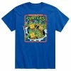 Licensed Character Men's Teenage Mutant Ninja Turtles Ripping Out Of Shirt Tee Blue