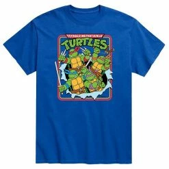 Licensed Character Men's Teenage Mutant Ninja Turtles Ripping Out Of Shirt Tee Blue