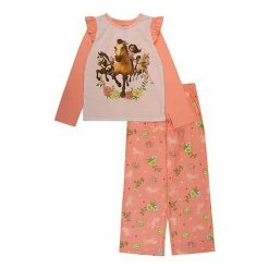 Licensed Character Girls 4-10 Spirit Riding Free "True Pals" 2-Piece Pajama Set
