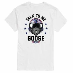 Licensed Character Men's Top Gun Talk To Me Goose Tee Beige Khaki