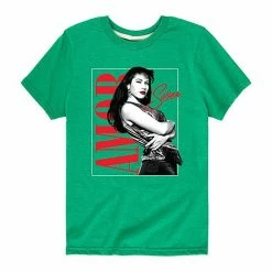 Licensed Character Girls 7-16 Selena Quintanilla Amor Graphic Tee Green -Licensed Character Shop unnamed file 17788