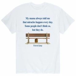 Licensed Character Men's Forrest Gump Miracles Everyday Tee Charcoal -Licensed Character Shop unnamed file 17803