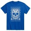 Licensed Character Men's Sugar Skull Ugly Sweater White Tee Blue -Licensed Character Shop unnamed file 17811