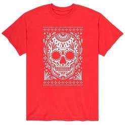Licensed Character Men's Sugar Skull Ugly Sweater White Tee Blue -Licensed Character Shop unnamed file 17813