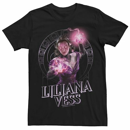 Licensed Character Men's Magic The Gathering Nouveau Liliana Poster Tee 3 Licensed Character Men's Magic The Gathering Nouveau Liliana Poster Tee