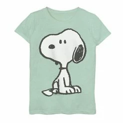 Licensed Character Girls 7-16 Peanuts Adorable Snoopy Graphic Tee