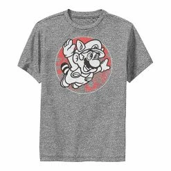 Licensed Character Boys 8-20 Nintendo Super Mario Raccoon Vintage Circle Portrait Tee