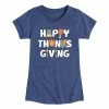Licensed Character Girls 7-16 Happy Thanksgiving Graphic Tee Blue -Licensed Character Shop unnamed file 1788