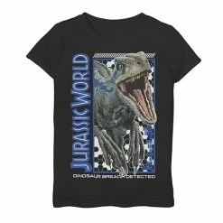 Licensed Character Girls 7-16 Jurassic World Two Blue Dino Breach Graphic Tee