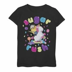 Licensed Character Girls 7-16 Despicable Me Minions Sugar Rush Candy Graphic Tee