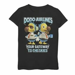 Licensed Character Girls 7-16 Animal Crossing Dodo Airlines Your Gateway To The Skies Graphic Tee
