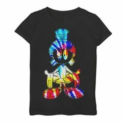 Licensed Character Girls 7-16 Looney Tunes Marvin The Martian Tie Dye Fill Graphic Tee