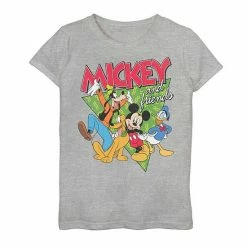 Licensed Character Disney's Mickey Mouse Girls 7-16 90's Friends Tee