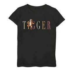 Licensed Character Disney's Winnie The Pooh Girls 7-16 Tigger Name Title Graphic Tee